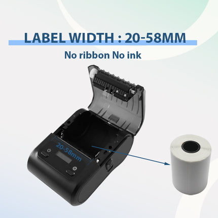 Cashino KLP-200 2-Inch Mini Portable Handheld Label Printer - CASHINO PRINTER