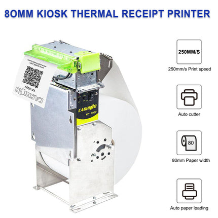 Cashino KP-300 Auto Cutter 80mm Ethernet Kiosk Thermal Printer for Self Service Vending Machine - CASHINO PRINTER