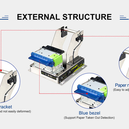 Cashino KP-210H 2 Inch Embedded Thermal Printer - CASHINO PRINTER