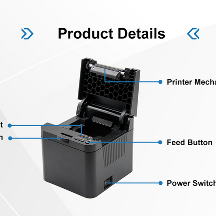Cashino CSN-58II 2 Inch Mini Desktop Thermal Pos Receipt Printer - CASHINO PRINTER