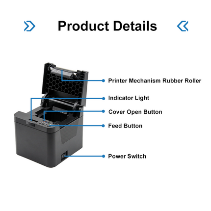 Cashino CSN-58II 2 Inch Mini Desktop Thermal Pos Receipt Printer - CASHINO PRINTER