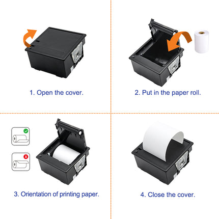Cashino CSN-A5 2-Inch Embedded Thermal Ticket Panel Printer Hot Selling 58mm Thermal Printer with RS232 Interface - CASHINO PRINTER