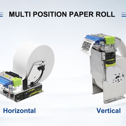 Cashino KP-300 Auto Cutter 80mm Ethernet Kiosk Thermal Printer for Self Service Vending Machine - CASHINO PRINTER