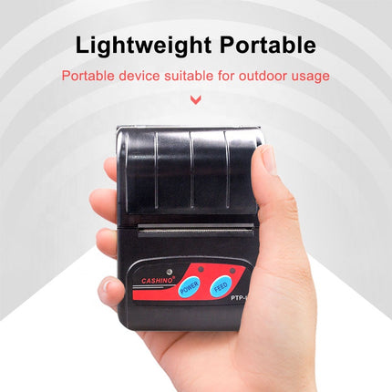 Cashino PTP-II 2 Inch 58mm Mobile bluetooth Android Mini Thermal Receipt Printer - CASHINO PRINTER
