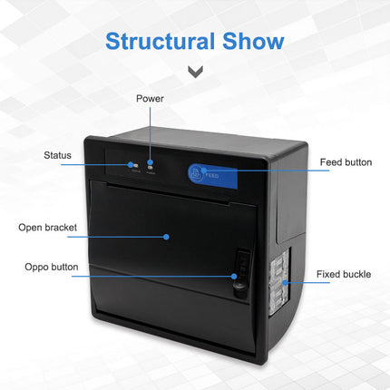 Cashino EP-360C 80mm Panel Thermal Ticket Printer - CASHINO PRINTER