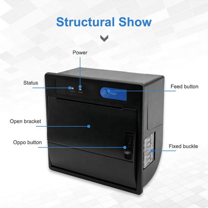 Cashino EP-260C 2 Inch Panel Thermal Receipt Printer with Auto Cutter - CASHINO PRINTER