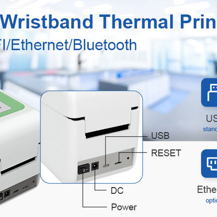 Cashino CSN-L60C 2 Inch 58mm Thermal Patient Identification Wristbands Printer Machine - CASHINO PRINTER