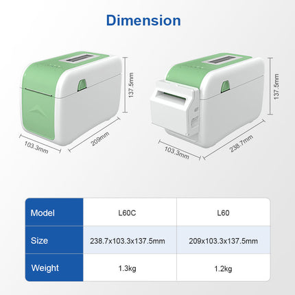 Cashino CSN-L60C 2 Inch 58mm Thermal Patient Identification Wristbands Printer Machine - CASHINO PRINTER