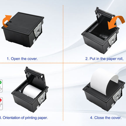 Cashino CSN-A5 2-Inch Embedded Thermal Ticket Panel Printer Hot Selling 58mm Thermal Printer with RS232 Interface - CASHINO PRINTER